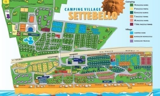 Plattegrond Camping Village Settebello
